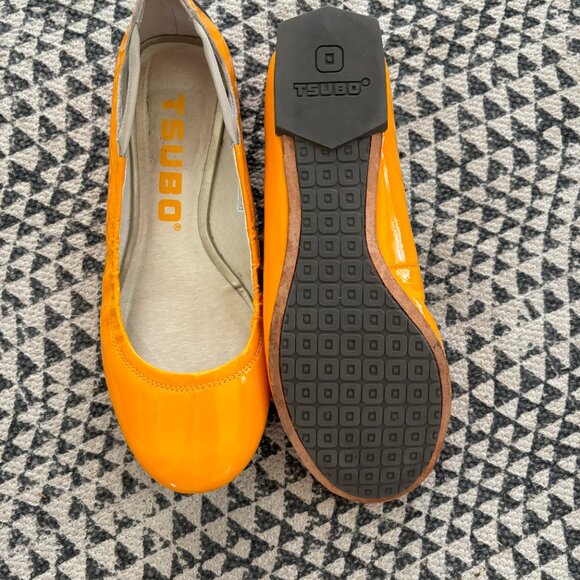 Tsubo yellow patent ballet style flats - Picture 4 of 7